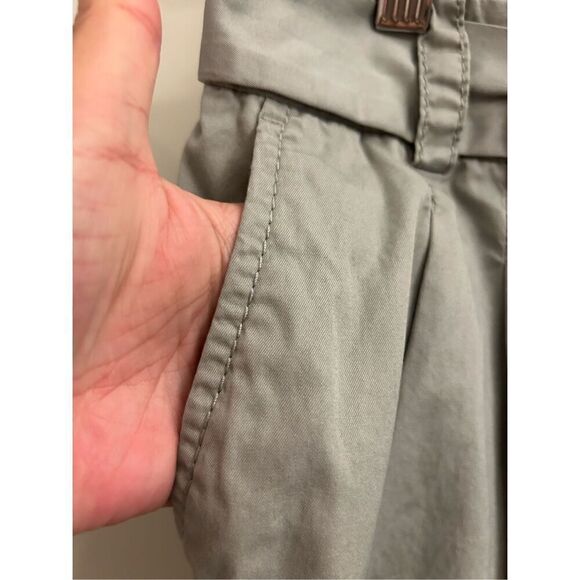 Express paperbag tie waist ankle chino size 8 gray - Picture 8 of 9